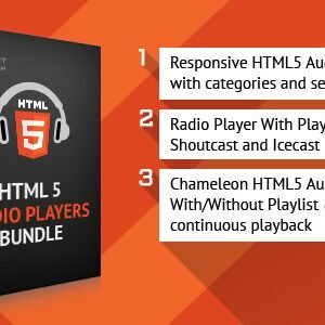 HTML5 Responsive Audio Players Bundle