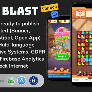 Jelly Blast - Match 3 Puzzle Game | Unity Complete Project