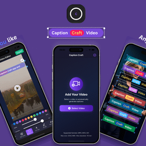 Caption Craft - AI Video Subtitle Generator for iOS