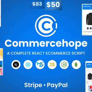 Commercehope - React Ecommerce Script Next js, MUI, Node & REST APIs