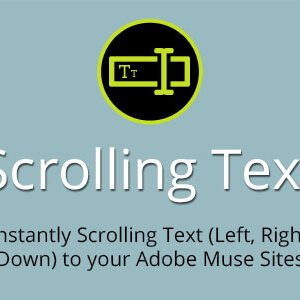 Scrolling Text Adobe Muse Widget