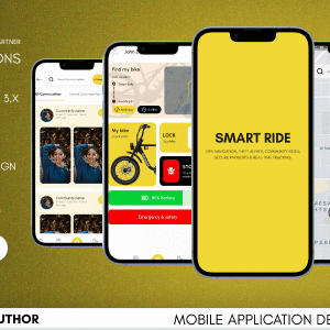 SmartRide | Modern E-Bike Tracker | Rider lifestyle | Flutter Ui